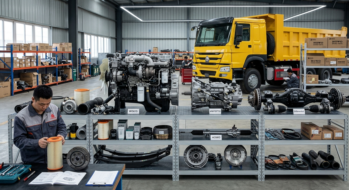 Phụ tùng xe tải HOWO cần biết gì trước khi đặt hàng