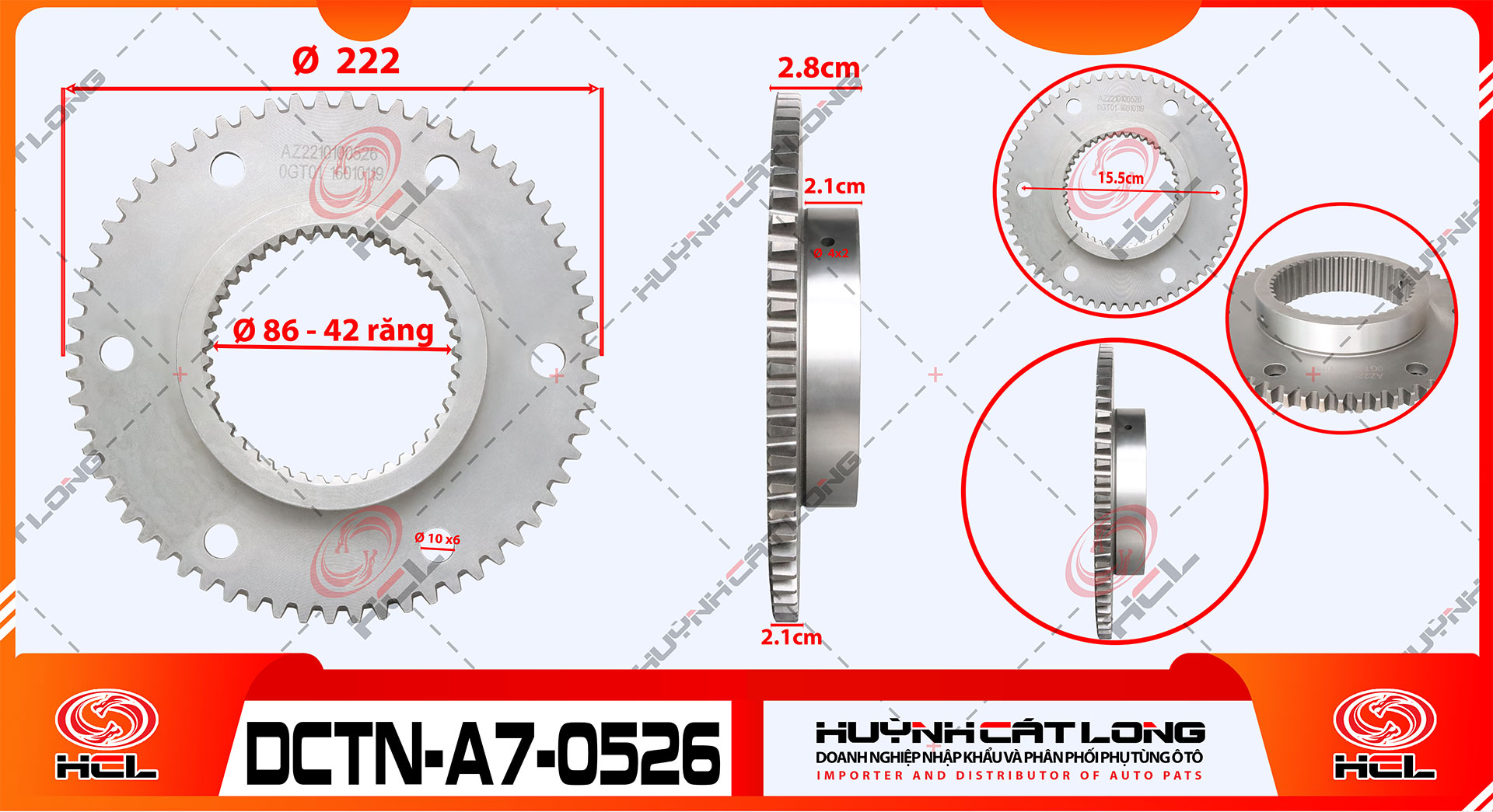 Đĩa chuyển tầng nhanh A7/20716 - 16 số WG….0526