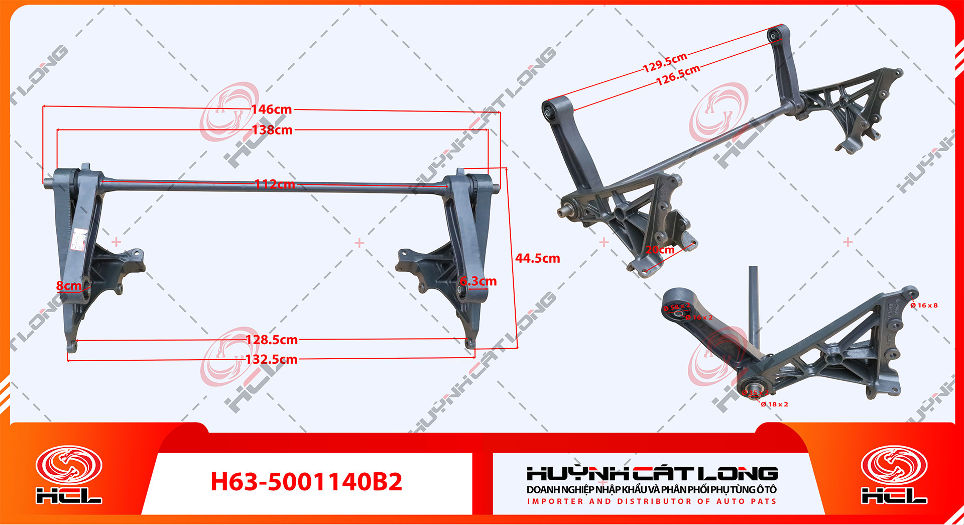 Thanh giằng cabin chenglong H-H7